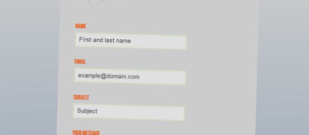 Classic HTML5 CSS3 Contact Form Tutorial
