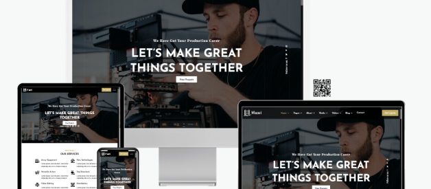 Top Trending Movie and Video Production Website Templates for 2023